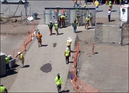 construction site fence